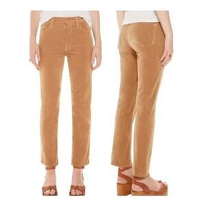 MOTHER | The Tomcat Ankle Corduroy Jean Hopscotch Cafe Spice Size 26 Tan Brown